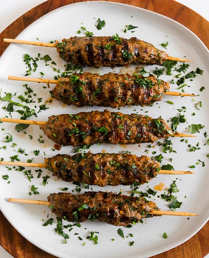 Moroccan Kefta Kabobs