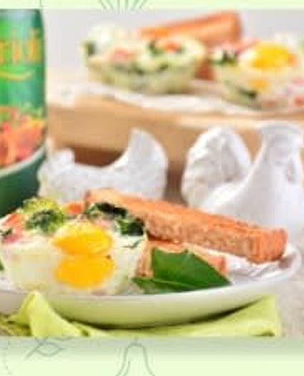 HUEVITO AL HORNO CON VEGETALES