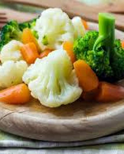 Verduras al vapor