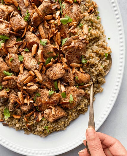 Freekeh with chicken