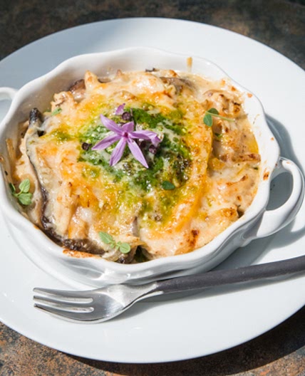 Chicken and Mushrooms Julienne