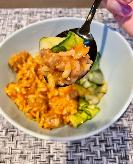 Sweet Italian sausage and tomato risotto 🍅