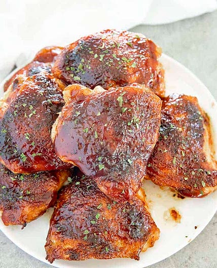 BBQ Baked Chicken Thighs