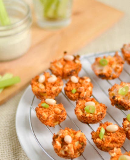 Buffalo White Bean Quinoa Bites