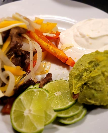 Easy steak fajitas