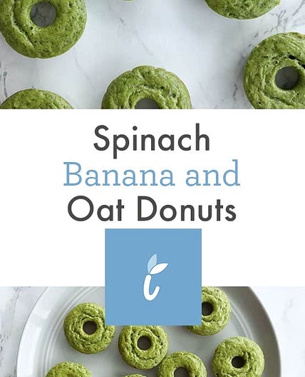 Spinach banana oat muffins
