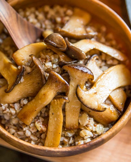 Buckwheat with King Trumpet Mushrooms