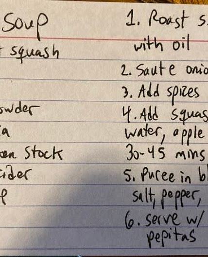 Charlotte’s Butternut Squash Soup