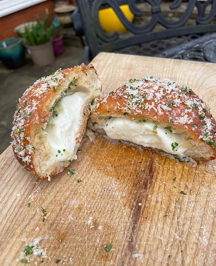 Cheesy Garlic Doughnuts