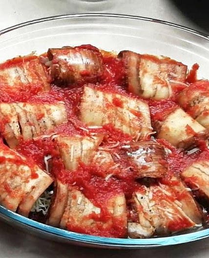 Receita de Canelone de berinjela low carb