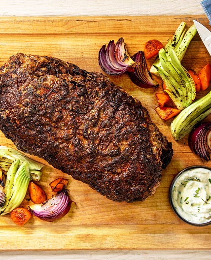 Herb and Pommery Mustard-Crusted Leg of Lamb