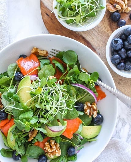 Anti-Inflammatory Blueberry Salmon Power Salad