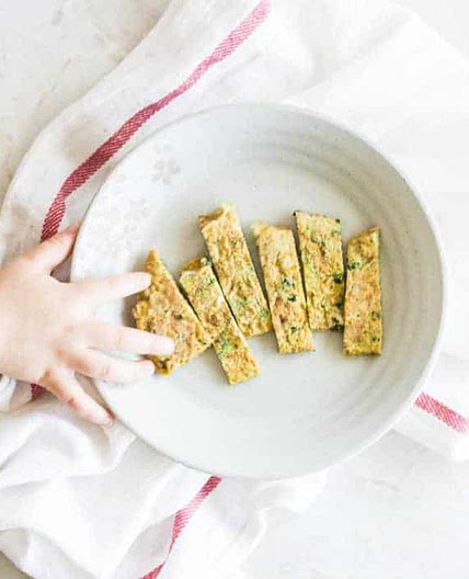 Baby Friendly Egg Veggie Pancakes
