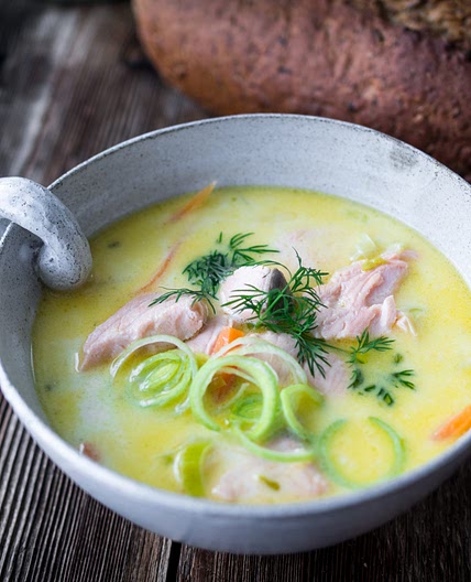 Creamy Salmon Soup (fiskesuppe med laks) - North Wild Kitchen