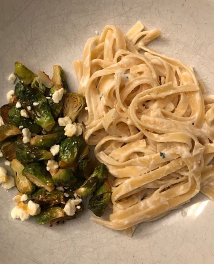 Fettuccine With Brussels Sprouts, Lemon and Ricotta