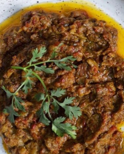 Madhur Jeffery’s Baingan Bharta