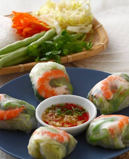 Fresh Prawn Spring Rolls