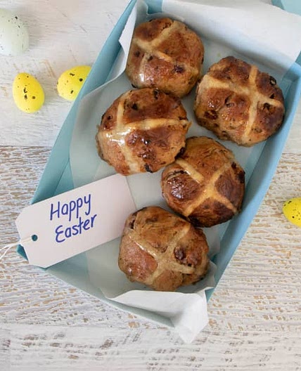 Brioche hot cross buns