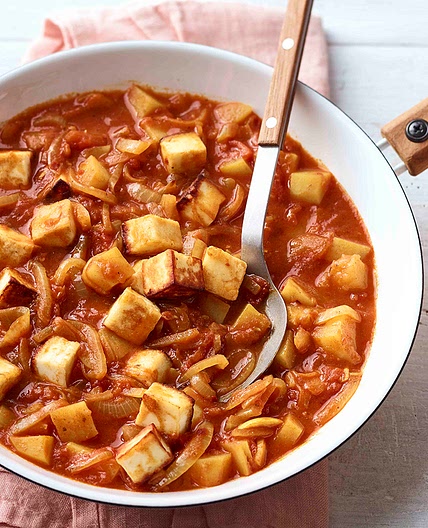 Paneer and potato curry