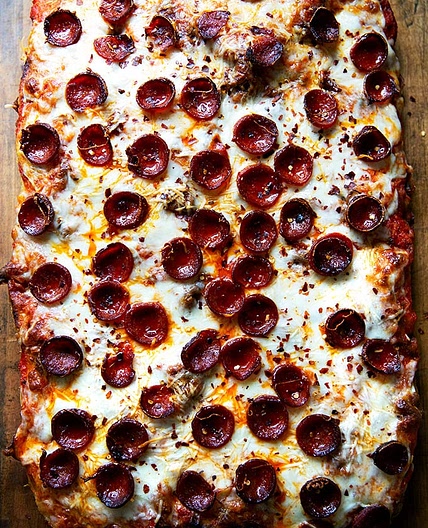 Homemade Sicilian-Style Pizza