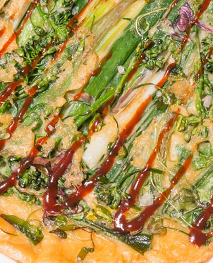 Korean Pancake with Ramps | Sanmaneul-jeon 산마늘전