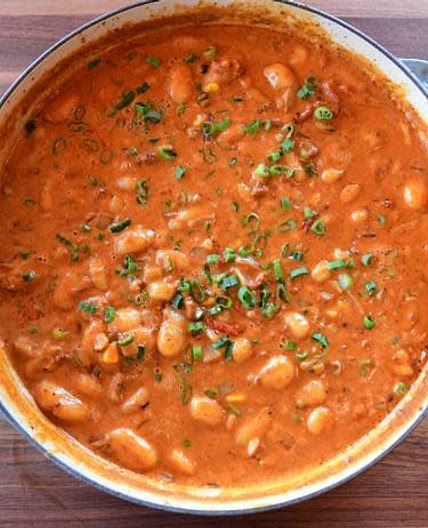 Chorizo with Gnocchi and Roasted Corn and Peppers