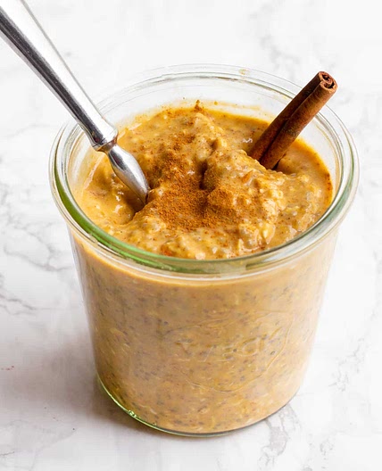 Healthy Pumpkin Overnight Oats Recipe