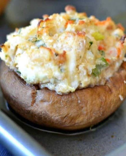 Crab Stuffed Mushrooms 