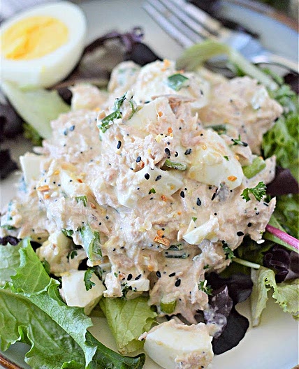 Keto Everything But the Bagel Tuna Egg Salad