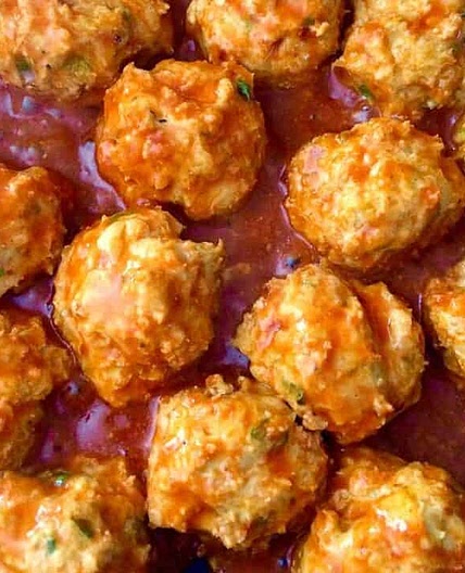 Keto Buffalo Chicken Meatballs