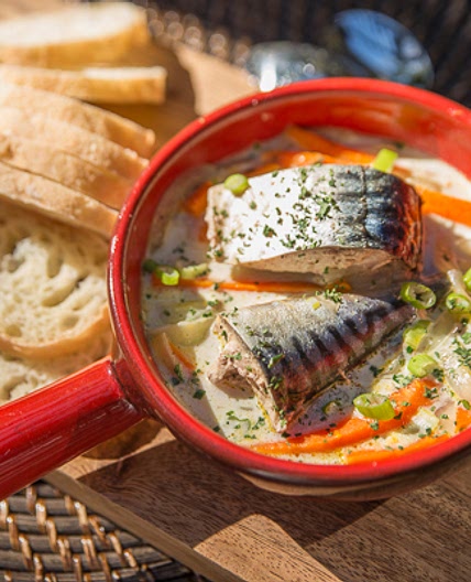 Creamed Mackerel with Vegetables