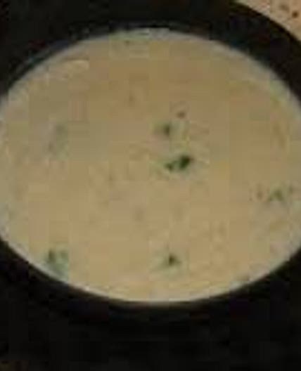 Creamy onion soup 