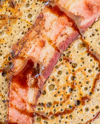 Limburg Buckwheat Crepes with Speck and Sirop de Liege