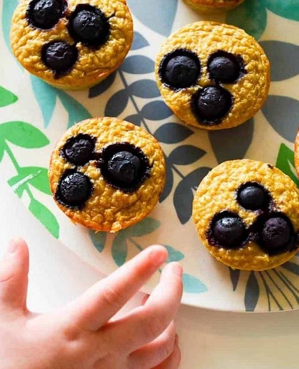 Blueberry Banana Pancake Muffins