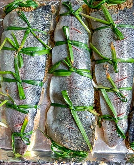 Georgian Style Stuffed and Roasted Trout