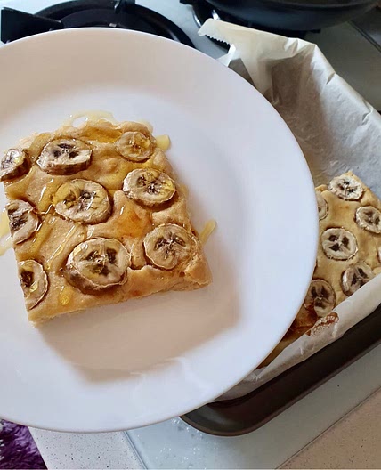 Ofen-Pancakes mit Bananen Low Carb
