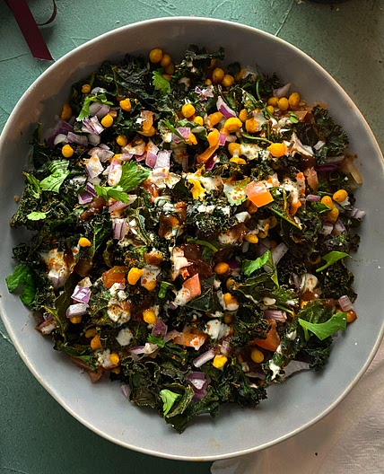 Crispy Kale Chaat