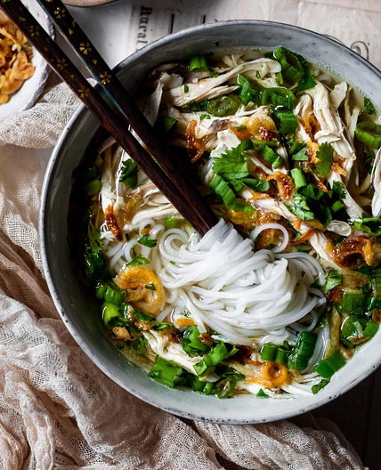 Traditional Homemade Chicken Pho (Pho Ga)