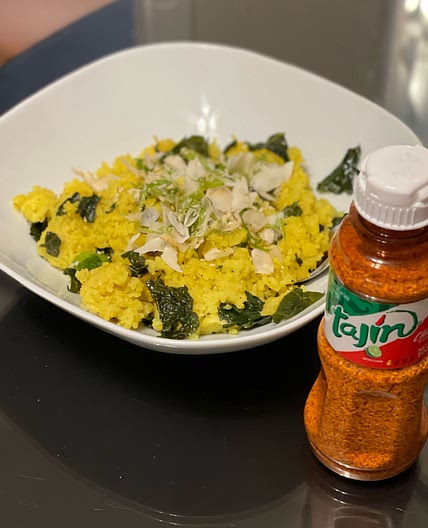 One-Pot Turmeric Coconut Rice With Greens