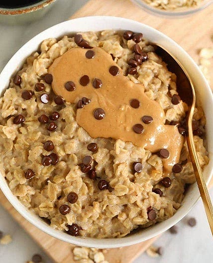 Amazing Cookie Dough Microwave Oatmeal