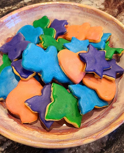 Rolled Sugar Cookies, With Powdered Sugar Glaze