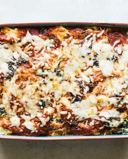 Spaghetti Squash Chicken Lasagna