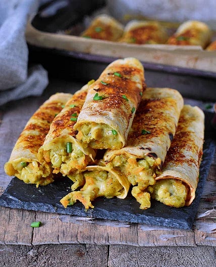 Easy Vegan Baked Taquitos