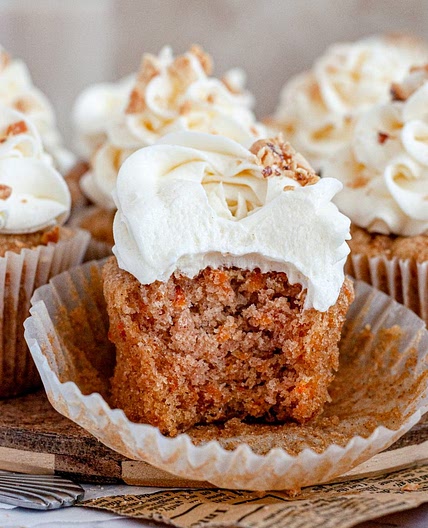 Carrot Cake Cupcakes (Gluten-Free & Dairy-Free)