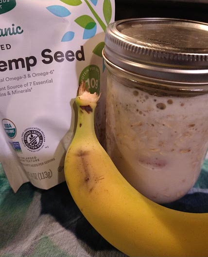 Banana Hemp Power Overnight Oats