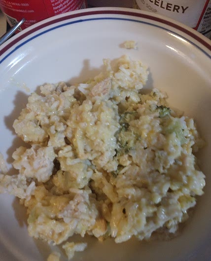 Broccoli cheddar cheese chicken and rice