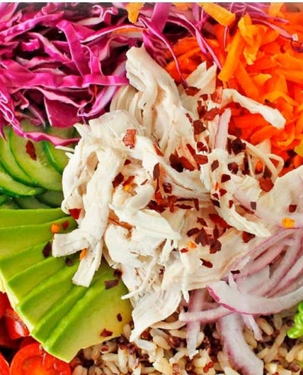 Rainbow Chicken Bowl