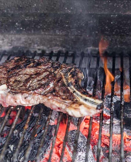 Reversed Seared Tomahawk Steak