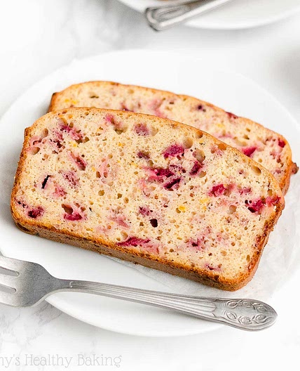 Healthy Cranberry Orange Banana Bread