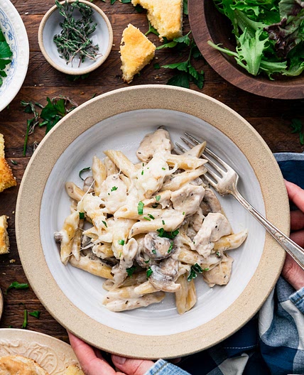 Dump-and-Bake Chicken Mushroom Casserole